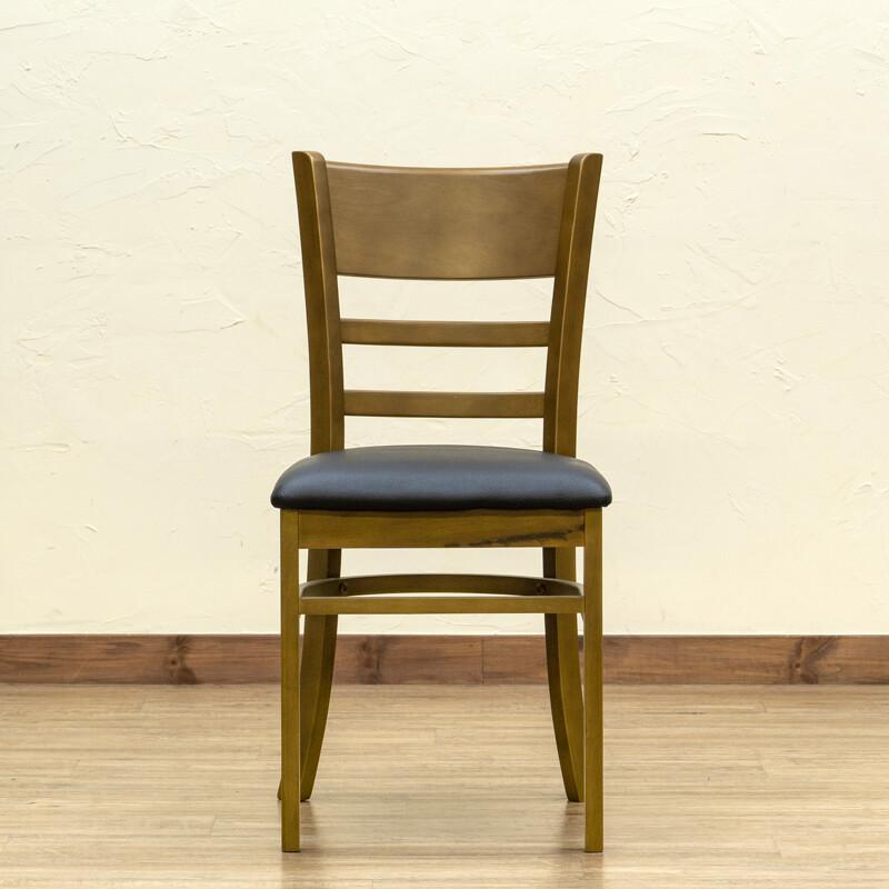 アウトレット 訳あり ダイニングチェア（2脚入り） アームレスチェア リビングチェア PVCレザー ブラック ブラウン ホワイト 背もたれ付き 高級感 2脚セット |  | 01