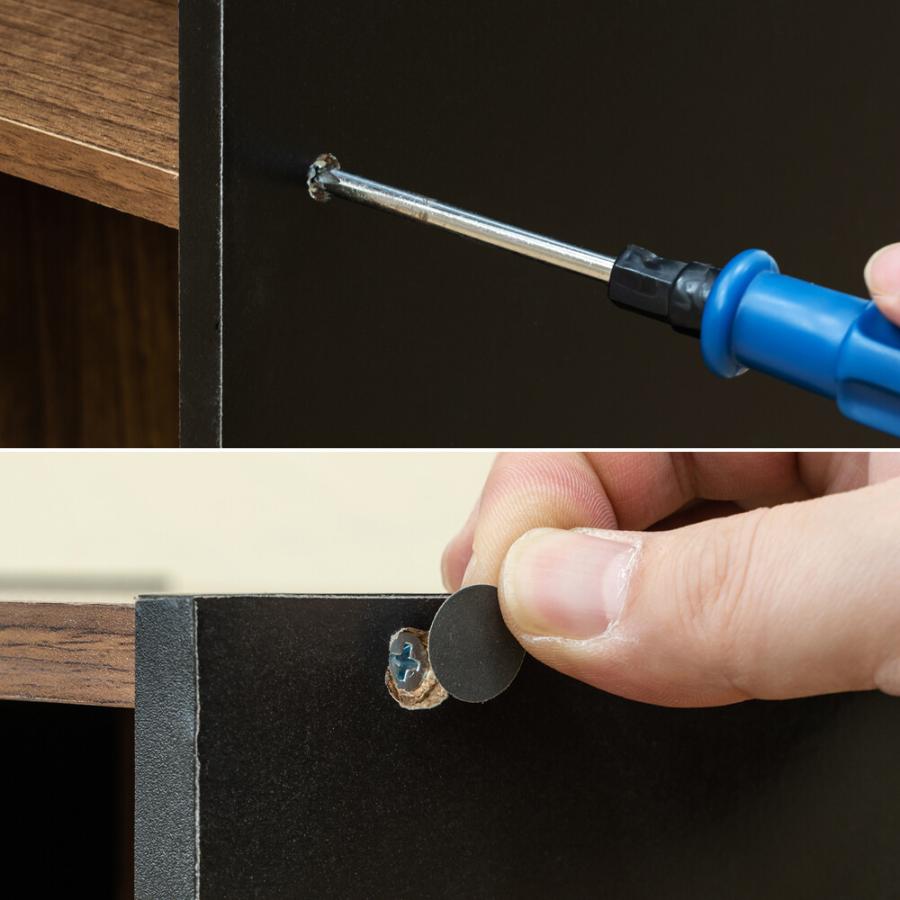 2段 ラック 扉1枚 電話台 サイドラック 飾り棚 FAX台 ファックス台 木製 リビング収納 ソファ横 オープンスペース ブラック ホワイト カラーボックス 扉付き |  | 08