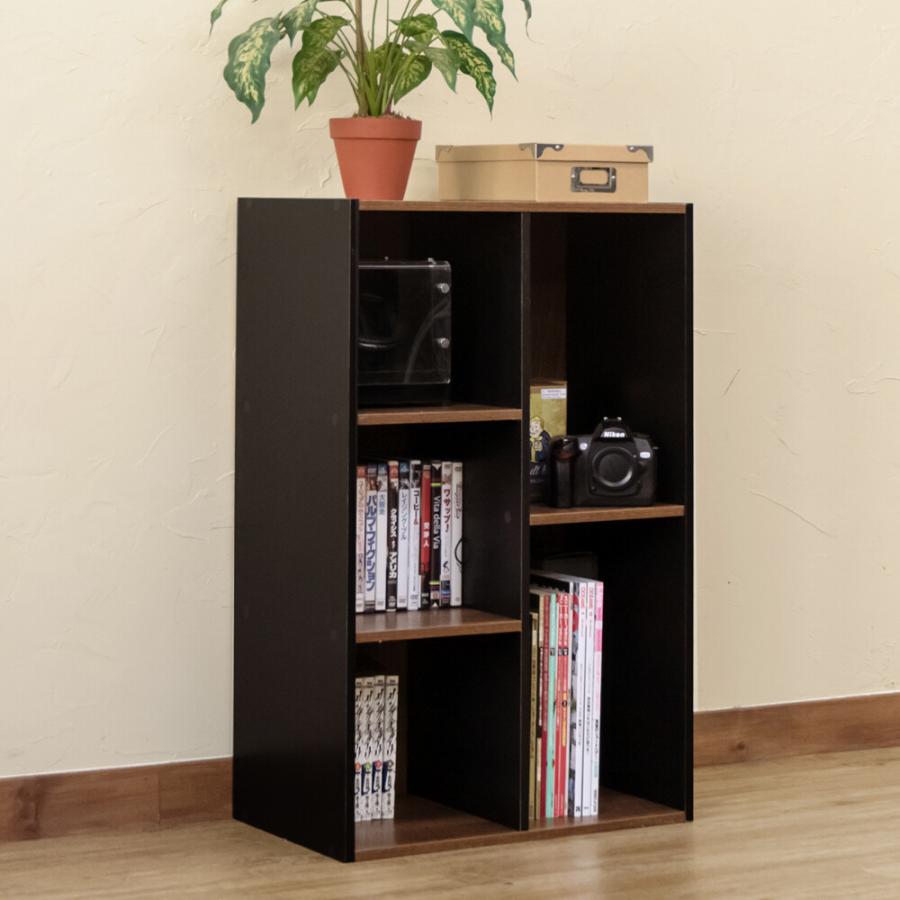 マルチラック 収納 本棚 ディスプレイラック カラーボックス 収納ボックス シェルフ ツートンカラー ヴィンテージ 収納棚 飾り棚 ひとり暮らし リビング |  | 01