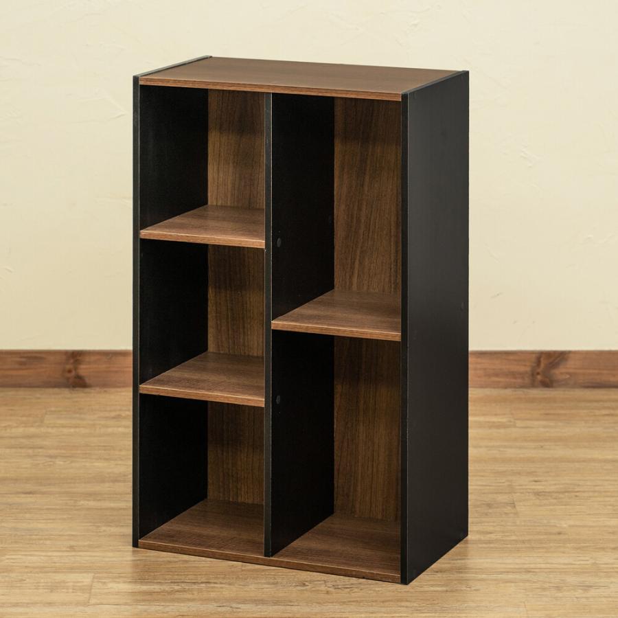 マルチラック 収納 本棚 ディスプレイラック カラーボックス 収納ボックス シェルフ ツートンカラー ヴィンテージ 収納棚 飾り棚 ひとり暮らし リビング |  | 02