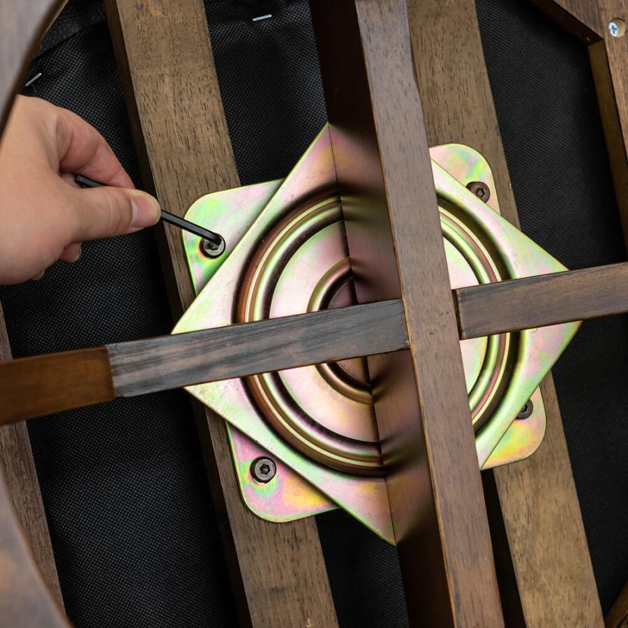 キャスター付ダイニングチェア 回転式 アームチェア 回る PVCレザー 合皮 合成皮革 移動式 敬老の日 天然木  ダイニングチェアー 椅子 イス 木製イス 高級感 |  | 08