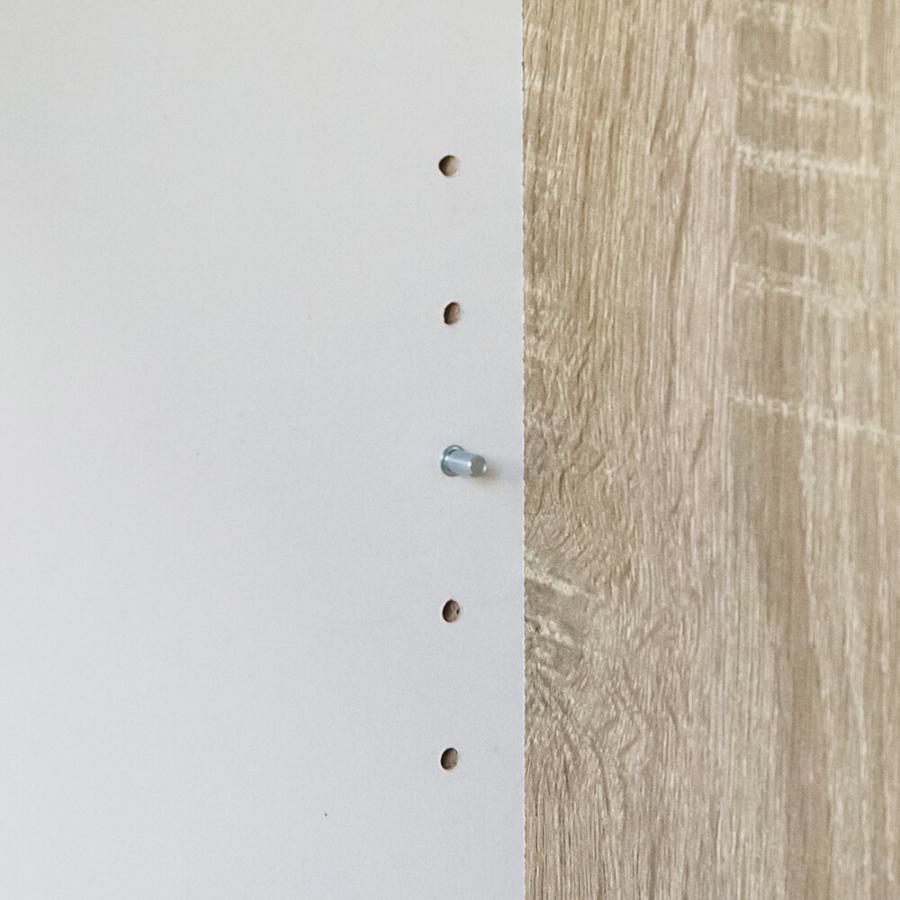 扉付 シェルフ 本棚 カラーボックス 収納ボックス ツートンカラー 可動棚 見せない収納 かっこいい とびら付き 下駄箱 玄関収納 シューズラック 幅50cm 木目柄 |  | 07