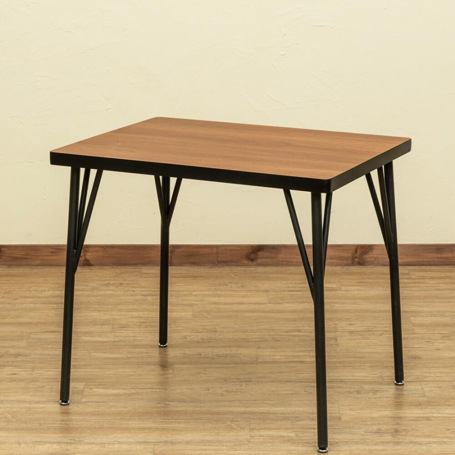 ダイニングテーブル単品 80×60 2人掛け 長方形 食卓テーブル 食卓机 リビングテーブル ひとり暮らし スチール脚 2人用 2P ガタツキ防止 アジャスター付き |  | 01