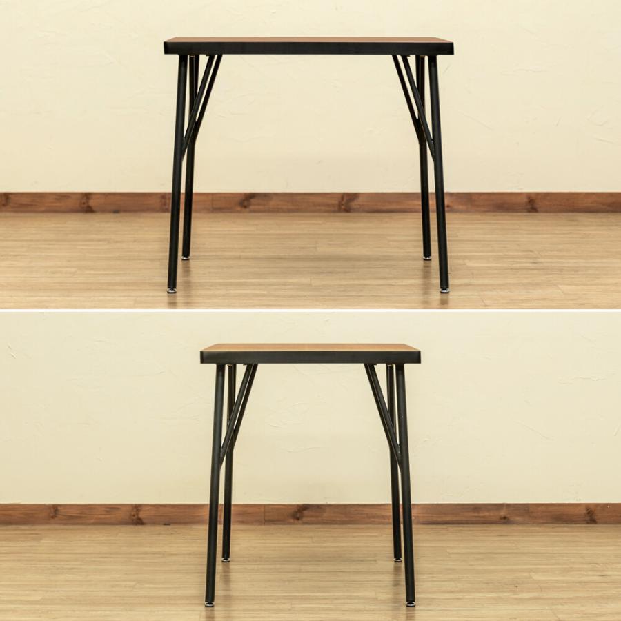 ダイニングテーブル単品 80×60 2人掛け 長方形 食卓テーブル 食卓机 リビングテーブル ひとり暮らし スチール脚 2人用 2P ガタツキ防止 アジャスター付き |  | 06