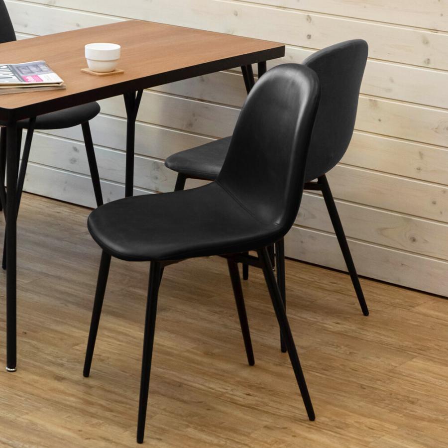 ダイニングチェア 2脚セット 全6色 アームレスチェア デザインチェア レザー調 カラーリング インテリア ポップ カジュアル ヨーロピアン レザー風 かっこいい |  | 01