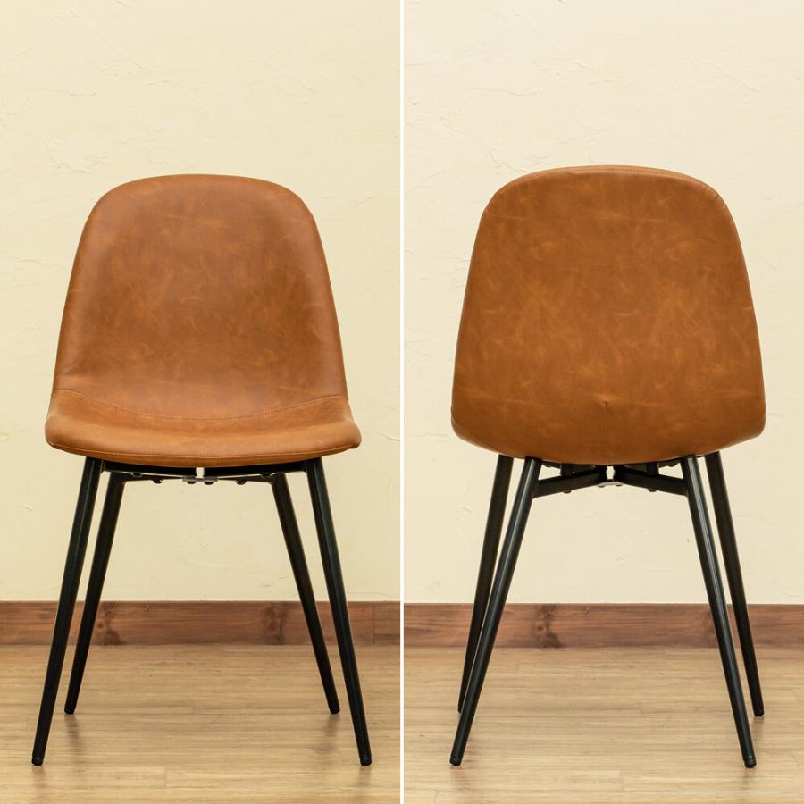 ダイニングチェア 2脚セット 全6色 アームレスチェア デザインチェア レザー調 カラーリング インテリア ポップ カジュアル ヨーロピアン レザー風 かっこいい |  | 05