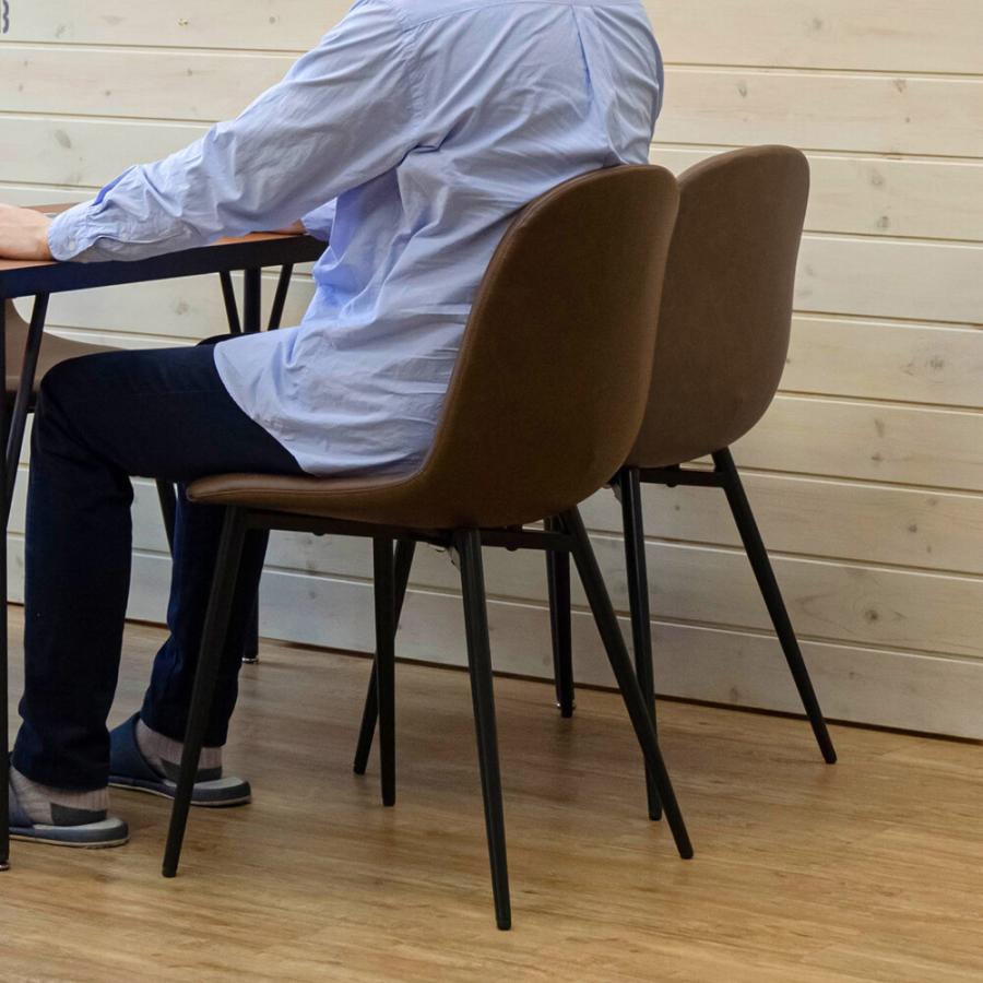 ダイニングチェア 2脚セット 全6色 アームレスチェア デザインチェア レザー調 カラーリング インテリア ポップ カジュアル ヨーロピアン レザー風 かっこいい |  | 06