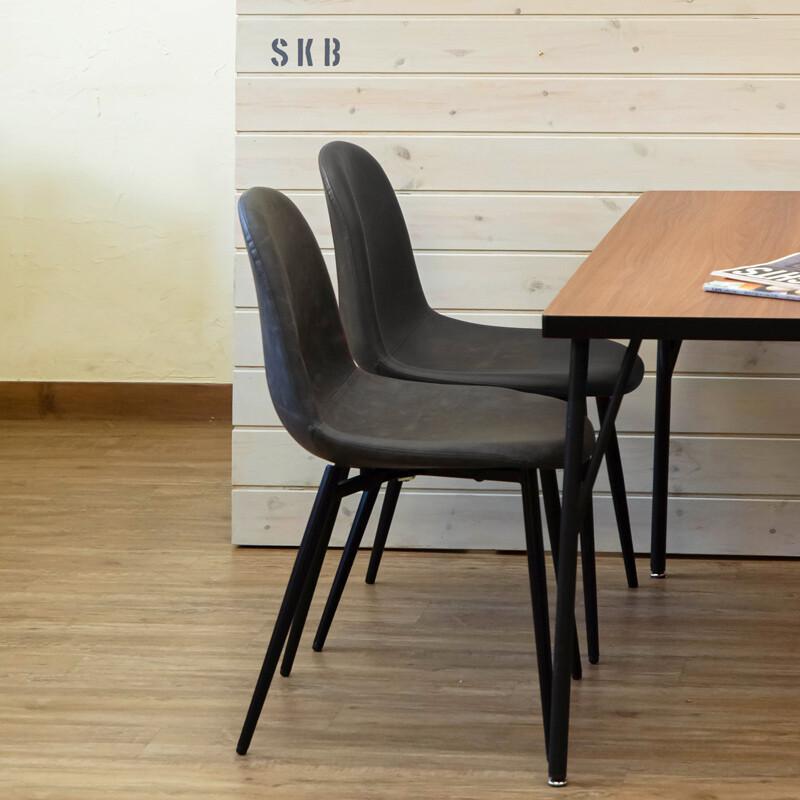 ダイニングチェア 2脚セット 全6色 アームレスチェア デザインチェア レザー調 カラーリング インテリア ポップ カジュアル ヨーロピアン レザー風 かっこいい |  | 07