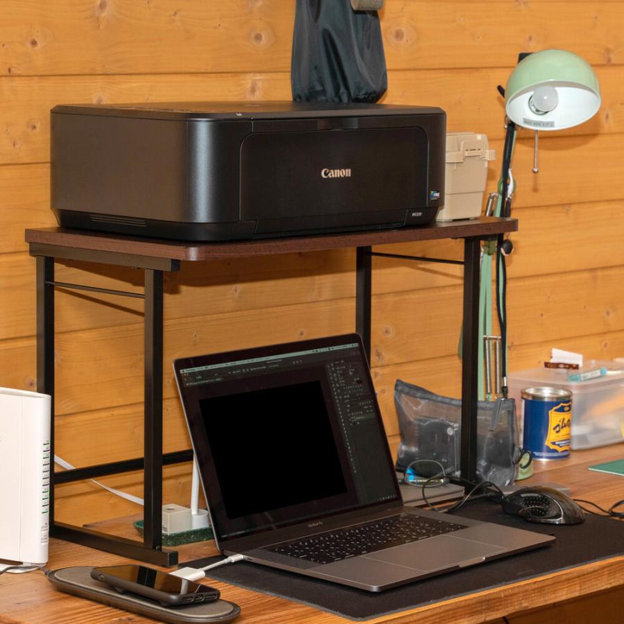 卓上ラック 机上ラック プリンター台 デスクラック 60×30 モニター上 机上棚 収納拡張 すき間収納 上置 机上台 ウォールナット ホワイト ラック ミニラック |  | 01