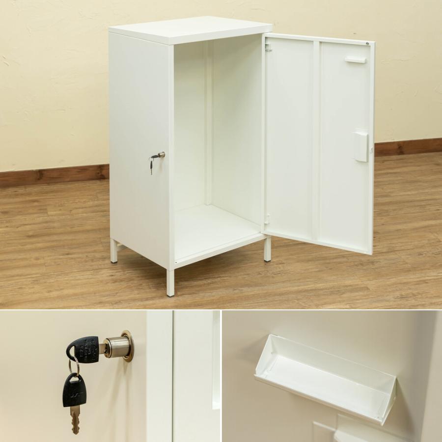 宅配ボックス 置き型 ハイタイプ 鍵付き 盗難防止ワイヤー 1ドア 大容量 玄関前 不在時 DELIO 郵便 ブラック ホワイト グリーン 戸建て用 個人宅 一戸建て用 |  | 04