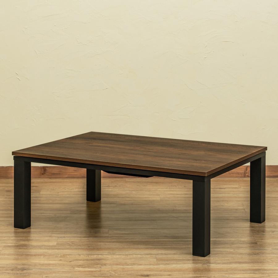 こたつ テーブル ローテーブル センターテーブル 長方形 約105x75cm こたつ単品 木目調 座卓 リビングテーブル ヴィンテージ 西海岸 男前 |  | 08