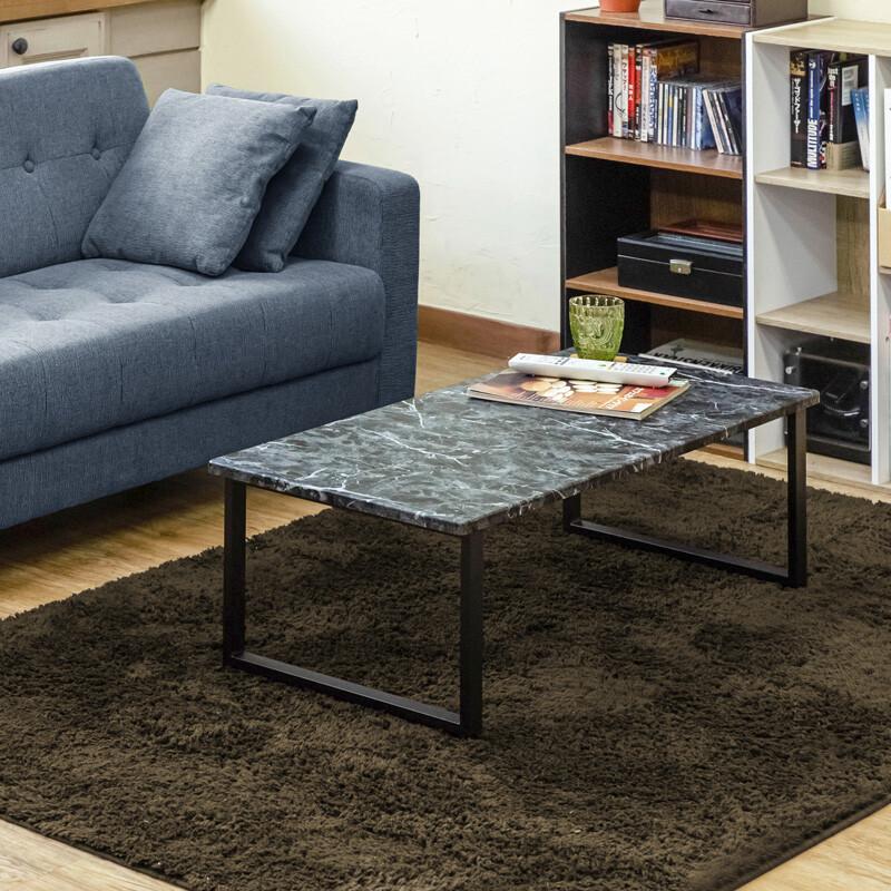 ローテーブル 大理石柄 センターテーブル 90x45cm 長方形 幅90 スチール脚 シック センター テーブル リビング 机 一人暮らし ひとり暮らし ワンルーム 新生活 |  | 03