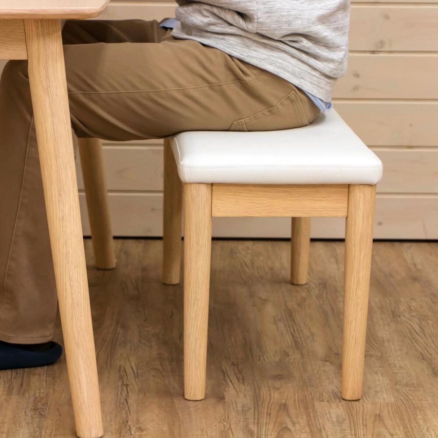 ダイニングベンチ 幅86木製 2人用 二人掛け いす イス チェア 背もたれ無し ベンチシート 食卓 ベンチチェアー スツールベンチ デザイン ナチュラル 2人掛け |  | 05