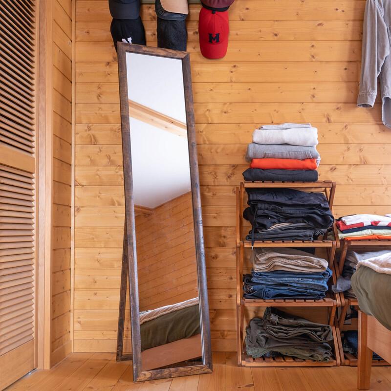 シンプルスタンドミラー35cm幅 スタンドミラー W35 ミラー 鏡 全身鏡 姿見 高級感 スリム オフィス 玄関 リビング 着付け 着替え ダンス練習 |  | 01