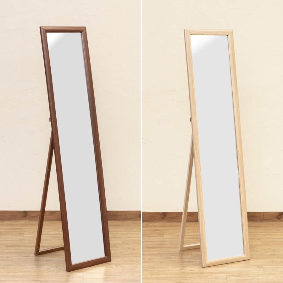 シンプルスタンドミラー35cm幅 スタンドミラー W35 ミラー 鏡 全身鏡 姿見 高級感 スリム オフィス 玄関 リビング 着付け 着替え ダンス練習 |  | 02