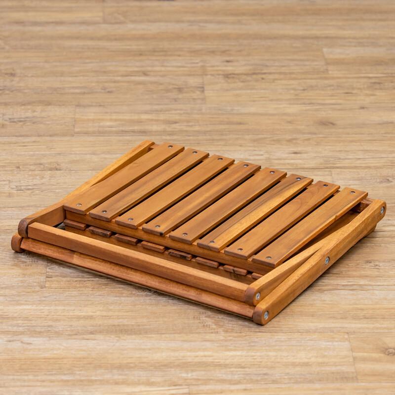 アカシア折畳みラック2段 折りたたみ式 屋外 屋内 マルチラック 木製 飾り台 ガーデニング アウトドア ガーデンファニチャー 花台 サイドテーブル |  | 07