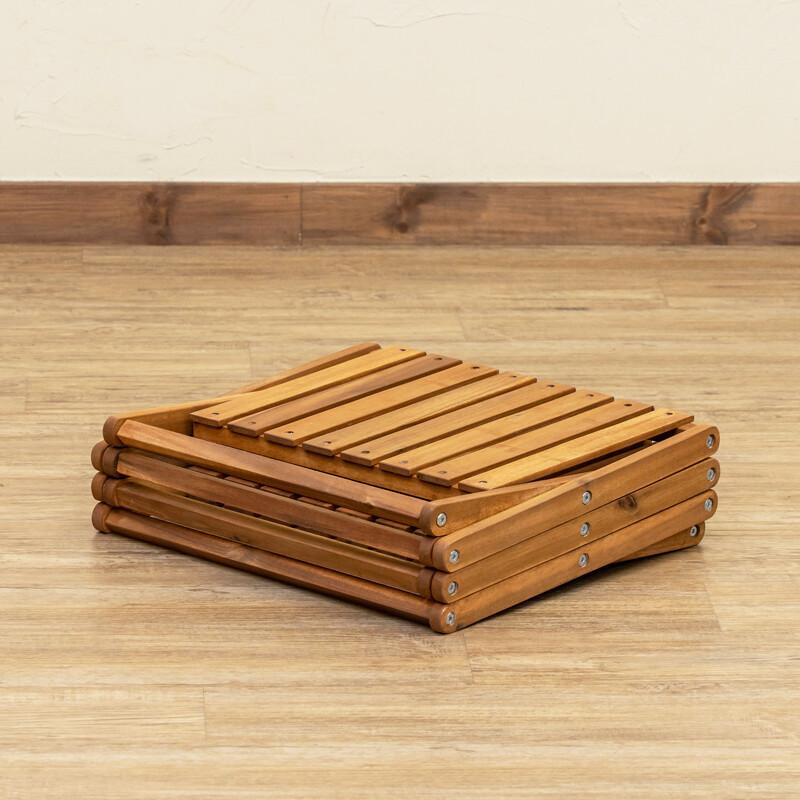 アカシア折畳みラック4段 折りたたみ式 屋外 屋内 マルチラック 木製 飾り台 ガーデニング アウトドア ガーデンファニチャー 花台 サイドテーブル |  | 06