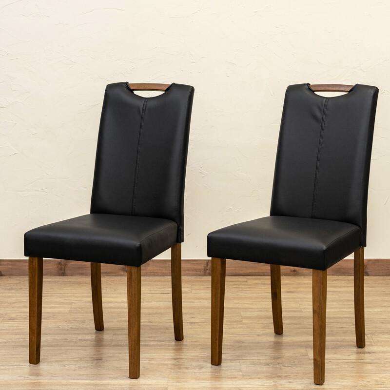 ダイニングチェア2脚セット ハイバック シンプル 合成皮革 イス 椅子 ダイニングチェアー パソコンチェア 在宅ワーク 2脚組 |  | 02