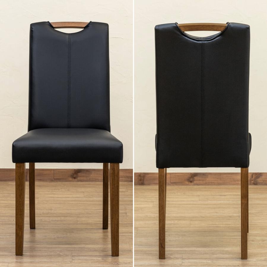 ダイニングチェア2脚セット ハイバック シンプル 合成皮革 イス 椅子 ダイニングチェアー パソコンチェア 在宅ワーク 2脚組 |  | 05