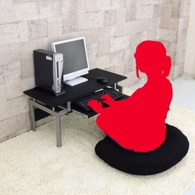 パソコンデスク ロータイプローデスク PCデスク パソコンラック 机 つくえ フロアデスク スチール 作業机 ワークデスク スライドテーブル センターテーブル |  | 03