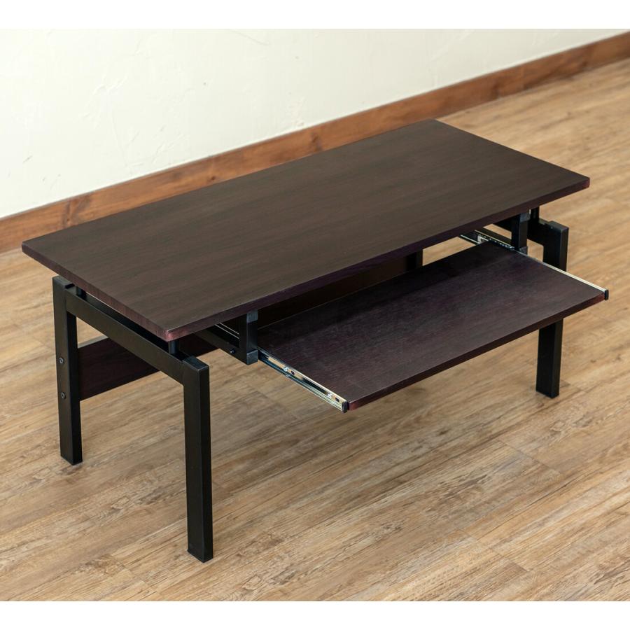 パソコンデスク ロータイプローデスク PCデスク パソコンラック 机 つくえ フロアデスク スチール 作業机 ワークデスク スライドテーブル センターテーブル |  | 06