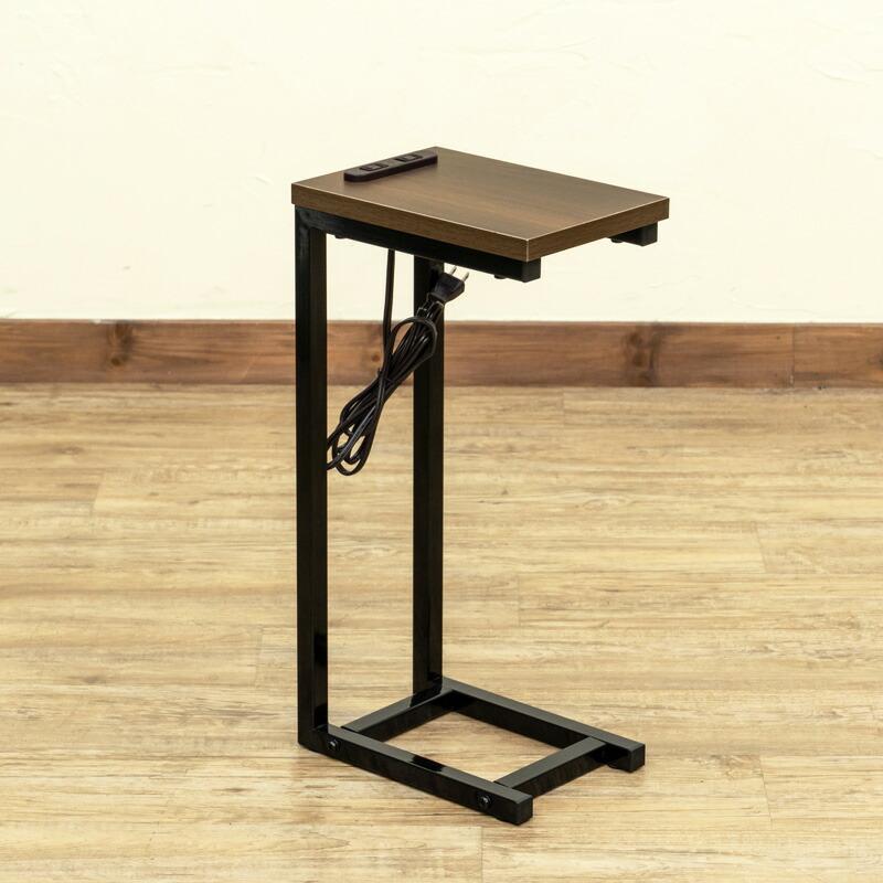 Altaコンセント付サイドテーブル おしゃれ ナイトテーブル スリム コンパクト ミニテーブル ソファテーブル ベッドテーブル 完成品 |  | 01