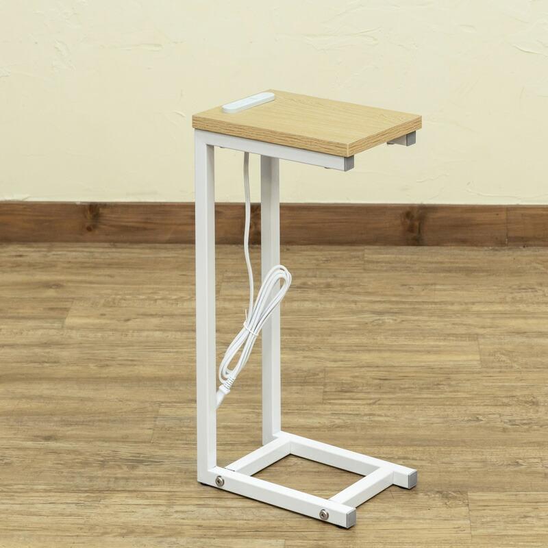 Altaコンセント付サイドテーブル おしゃれ ナイトテーブル スリム コンパクト ミニテーブル ソファテーブル ベッドテーブル 完成品 |  | 02