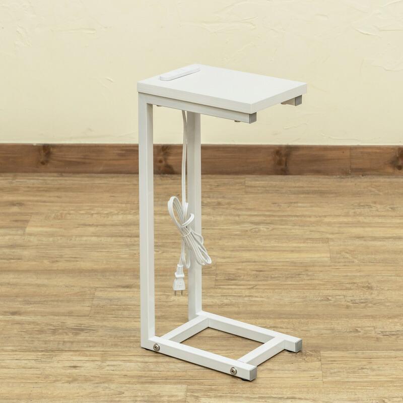 Altaコンセント付サイドテーブル おしゃれ ナイトテーブル スリム コンパクト ミニテーブル ソファテーブル ベッドテーブル 完成品 |  | 03