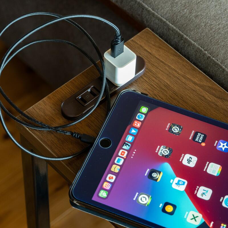 Altaコンセント付サイドテーブル おしゃれ ナイトテーブル スリム コンパクト ミニテーブル ソファテーブル ベッドテーブル 完成品 |  | 07