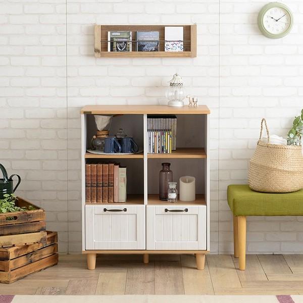 ラックシェルフ 幅72cm 脚付き リビングボード 収納 サイドボード リビングキャビネット BILY バイリー 本棚 電話台 ファックス台 収納棚 キッチン収納 |  | 01