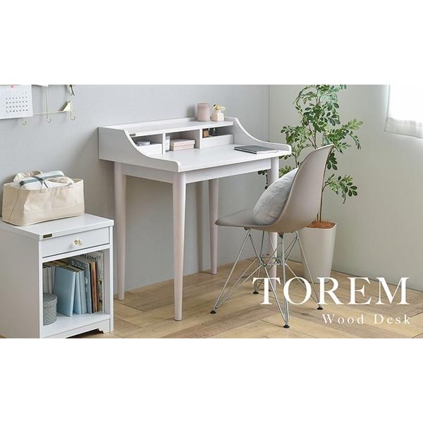 デスク 幅80cm パソコンデスク 作業台 机 つくえ TOREM トレム ワークデスク 木製 学習デスク PCデスク オフィスデスク 学習机 勉強机 収納 棚付き モダン |  | 01