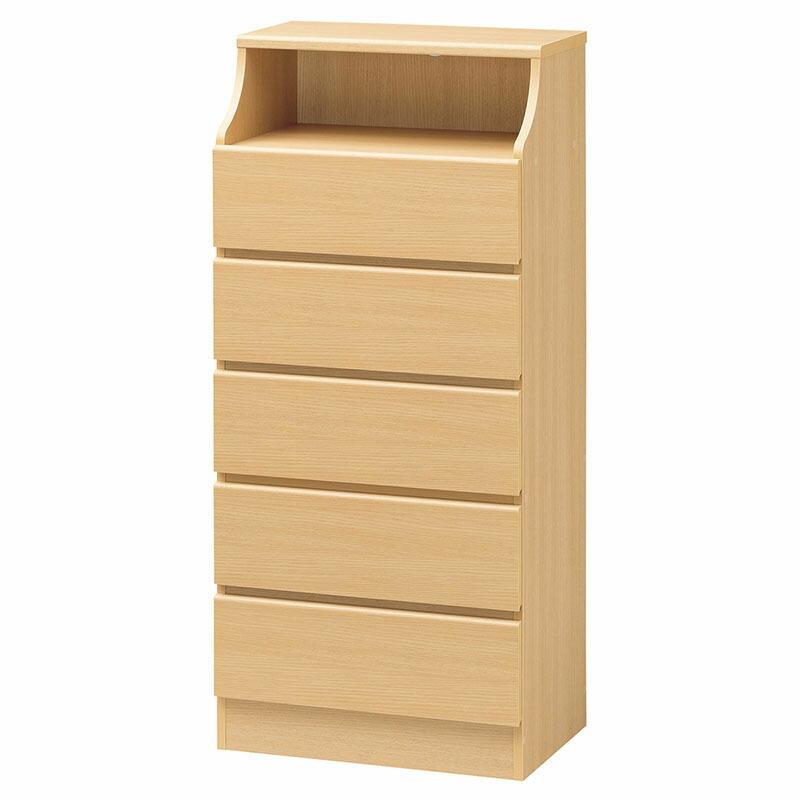 チェスト5段 幅60cm 小物収納 衣装収納 洋服収納 引き出し 収納付き 木製 チェスカ タンス リビング収納 キッチン収納 飾り棚 収納棚 | 