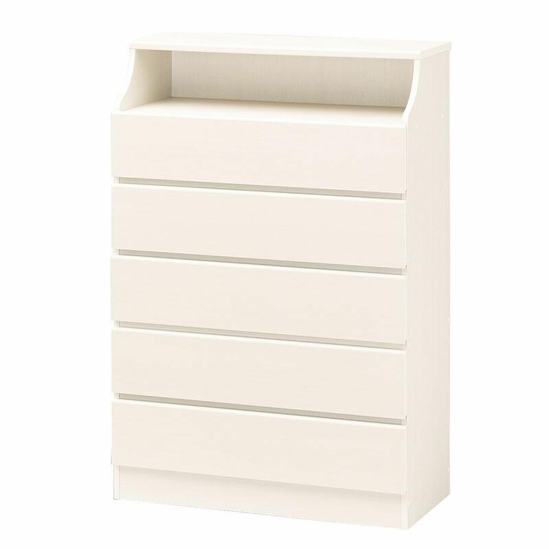 チェスト5段 幅90cm 小物収納 衣装収納 洋服収納 引き出し 収納付き 木製 チェスカ タンス リビング収納 キッチン収納 飾り棚 収納棚 | 