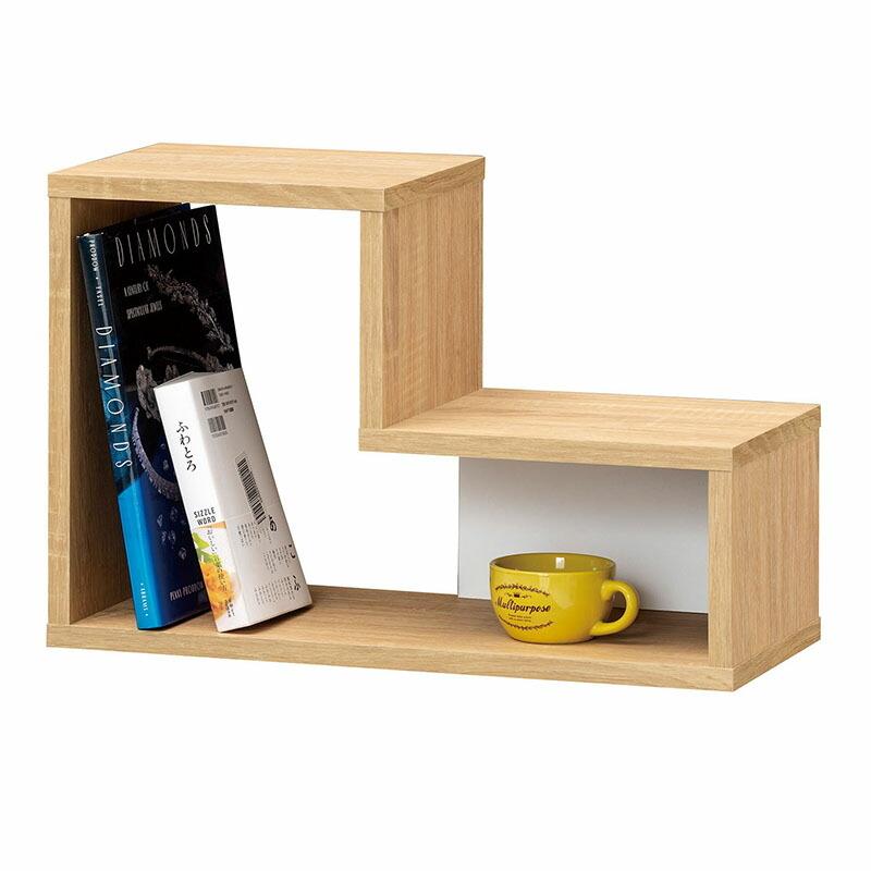 パズルラック Ｌ字ラック オープンラック ディスプレイラック オープンシェルフ 本棚 書棚 収納 コビナス マガジンラック 棚 木製 | 