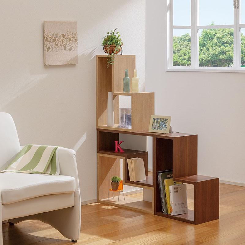 パズルラック Ｌ字ラック オープンラック ディスプレイラック オープンシェルフ 本棚 書棚 収納 コビナス マガジンラック 棚 木製 |  | 02