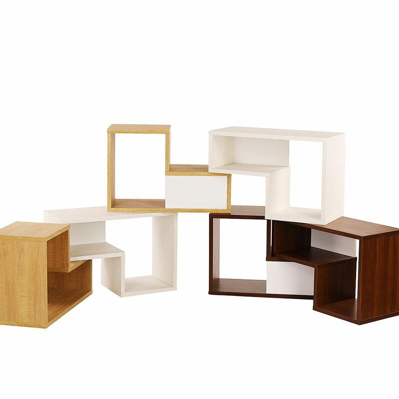 パズルラック Ｌ字ラック オープンラック ディスプレイラック オープンシェルフ 本棚 書棚 収納 コビナス マガジンラック 棚 木製 |  | 05