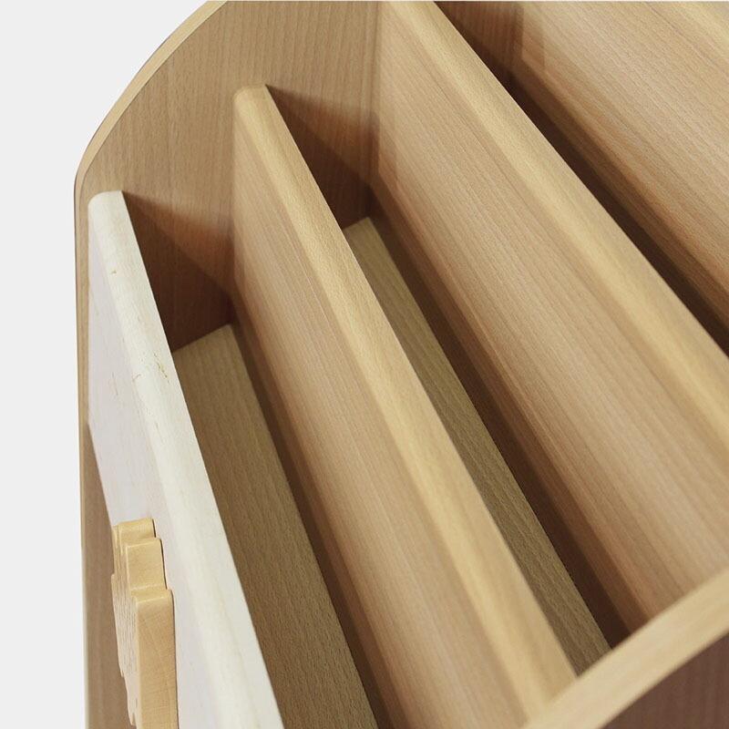 絵本棚 木製 絵本だな 絵本ラック 絵本 棚 本棚 3段 マガジンラック ディスプレイ スリム ブックシェルフ 収納棚 ランドキッズ |  | 03