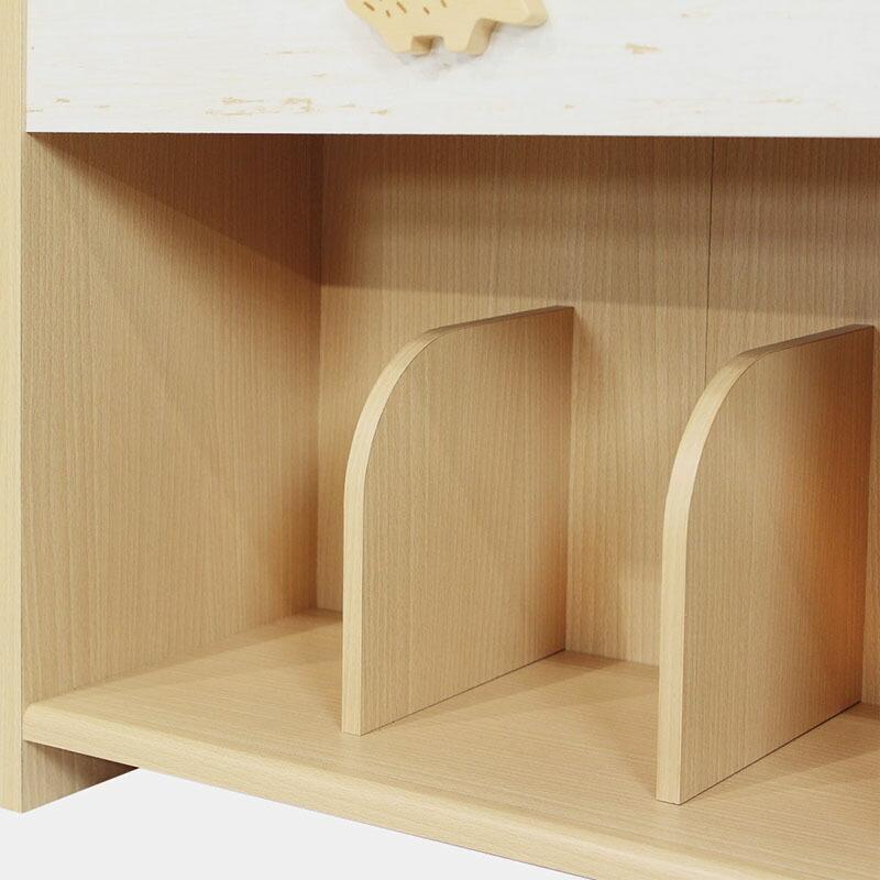 絵本棚 木製 絵本だな 絵本ラック 絵本 棚 本棚 3段 マガジンラック ディスプレイ スリム ブックシェルフ 収納棚 ランドキッズ |  | 05