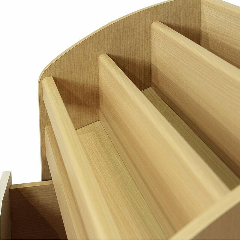 絵本棚 木製 絵本だな 絵本ラック 絵本 棚 本棚 3段 マガジンラック ディスプレイ おもちゃ箱 キャスター付き スリム ランドキッズ |  | 05