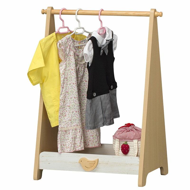 ハンガーラック スリム 木製 子供用 ワードローブ ランドキッズ コートハンガー 洋服収納 洋服ラック キッズ 衣類掛け 洋服掛け 子供部屋 |  | 01