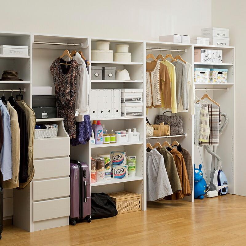 壁面収納 フリーラック オープンラック 幅80cm ディスプレイラック オープンシェルフ ポルターレクローク 収納棚 クローゼット リビング収納 |  | 04