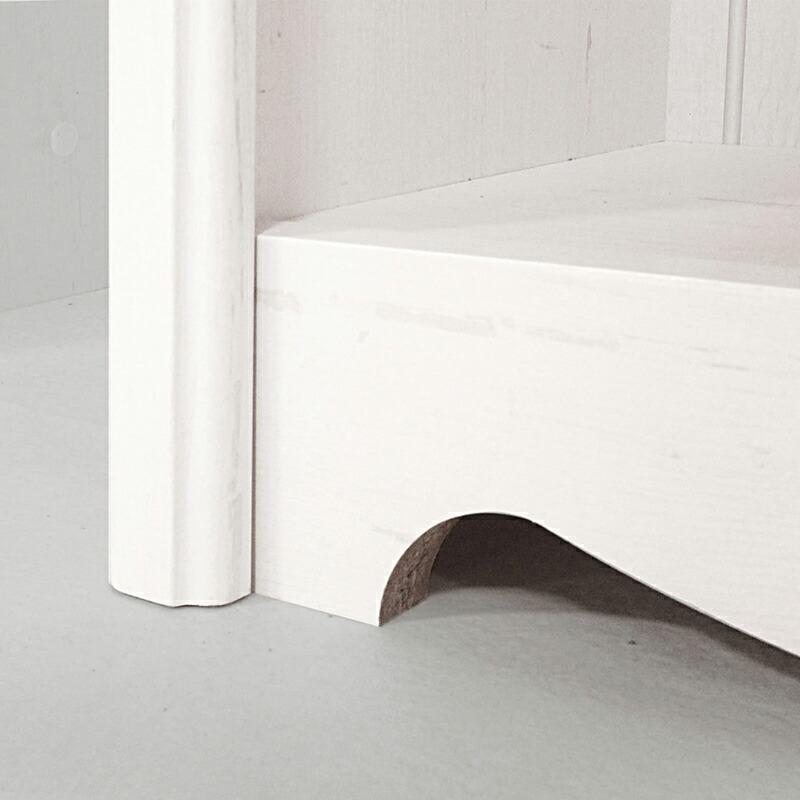 オープンラック フリーラック 約幅110cm エレガント シャビー 大人女子 モンシェリーヌ 本棚 飾り棚 ディスプレイ ラック スリム リビング収納 |  | 02