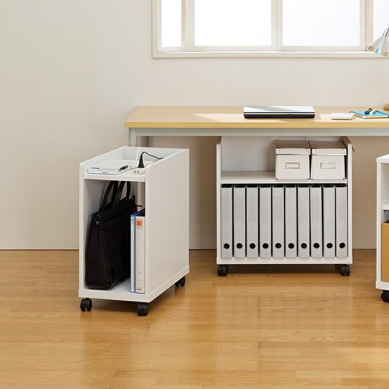 ワゴン デスクワゴン サイドワゴン キャスター付き 幅30cm ファイルワゴン オープンラック ラック ファイル整理 a4 オフィスコ２ |  | 02