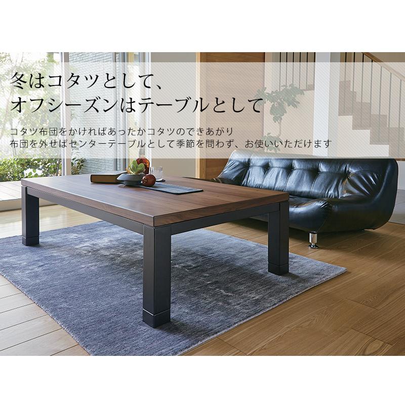 リビングコタツ 幅105×75cm 長方形 こたつ テーブル 高さ調節 高さ調整 リビングこたつ センターテーブル ローテーブル ジェスタK105WN |  | 05