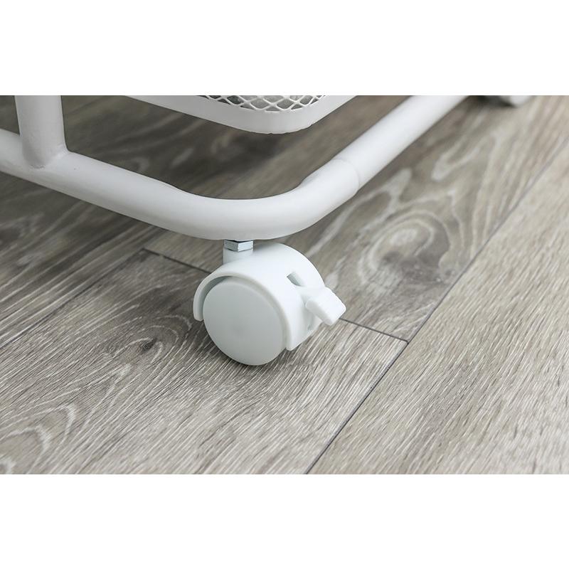 トローリーワゴン キッチンワゴン キャスター付き 3段 バスケット スリム リビング サニタリー プランター台 飾り棚 収納棚 KR-3365 |  | 01