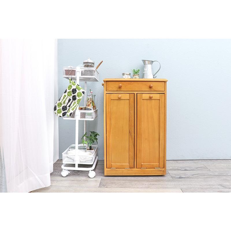 トローリーワゴン キッチンワゴン キャスター付き 3段 バスケット スリム リビング サニタリー プランター台 飾り棚 収納棚 KR-3365 |  | 03