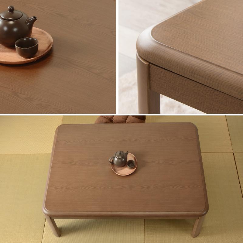 こたつテーブル 木目調 高さ調節 幅105 こたつ コタツ 炬燵 こたつ単品 ブラウン ローテーブル センターテーブル 丸角 座卓 レトロ シンプル |  | 04