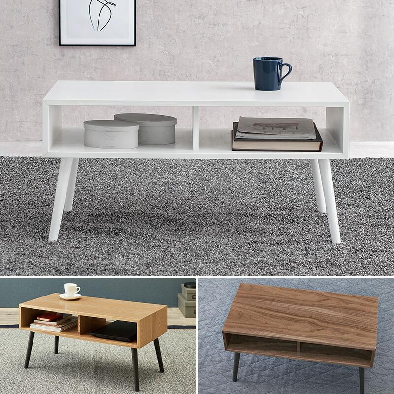 テーブル 幅80cm ローテーブル センタテーブル リビングテーブル テレビ台 小さい コンパクト 机 作業台 収納棚 MT-6481 |  | 12