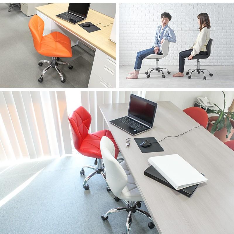 オフィスチェアー チェアー ワークチェアー 回転 昇降 合皮 おしゃれ いす 椅子  パソコンチェア LHC-4054 |  | 03