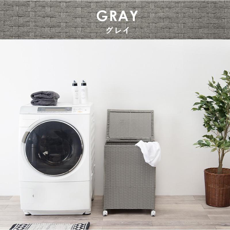 収納ボックス キャスター付 ランドリーボックス ランドリー収納 通気性 ランドリーバスケット 洗濯物 洗濯籠 洗濯ボックス 洗濯かご ラタン調 大容量 ダークブラ |  | 15